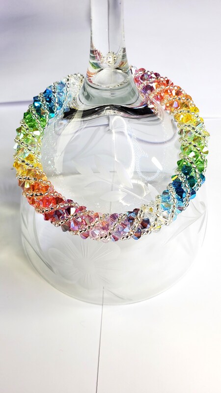 Multi Color Crystal Bracelet Beaded Bracelet